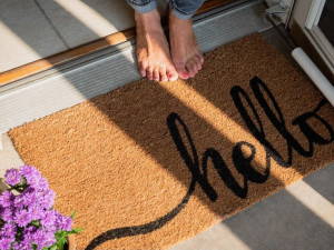 Changing Entrance Mats for Spring Season