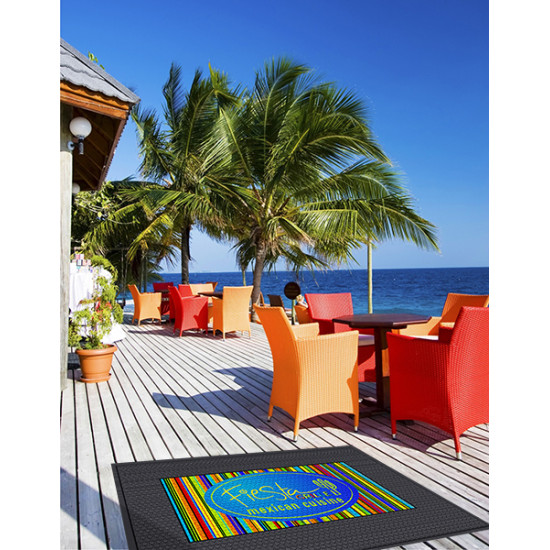 Scraper Step Rubber Logo Mats