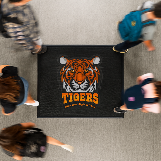 Scraper Step Rubber Logo Mats